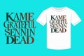 Kame Grateful Sennin Dead T-Shirt Design Royalty Free Stock Photo