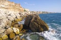 Kamen bryag wild rocky coast, Bulgaria Royalty Free Stock Photo