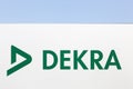 Dekra logo on a wall