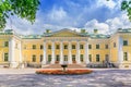 The Kamennoostrovsky Palace on Kamenny Island in St. Petersburg Royalty Free Stock Photo