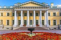 The Kamennoostrovsky Palace on Kamenny Island in St. Petersburg Royalty Free Stock Photo