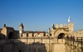 Kamerlengo castle in Trogir, view of the watch walk Royalty Free Stock Photo