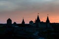 Kamianets-Podilskyi fortress at evening, Ukraine Royalty Free Stock Photo