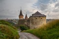 Kamieniec Podolski fortress - one of the most famous and beautiful castles Royalty Free Stock Photo