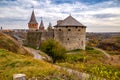 Kamieniec Podolski fortress - one of the most famous and beautiful castles in Ukraine Royalty Free Stock Photo