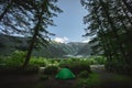 Kamikochi national park with Mount Hotaka background