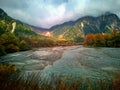 Kamikochi National Park in the Northern Japan Alps of Nagano Prefecture, Japan.