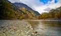 Kamikochi National Park in the Northern Japan Alps of Nagano Prefecture, Japan.