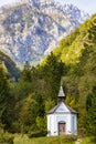 Little orthodox chapel near the spring of Kamiska Bistrica river.