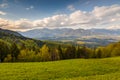 Mountain landscape at the Kamnik-Savinja Alps Royalty Free Stock Photo