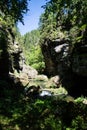 Kamnitz gorge, Bohemia, Czech Republic Royalty Free Stock Photo