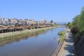 Kamo river Kyoto Japan