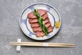 Kamo Rosu ( sliced braised duck breast ), Japanese cuisine