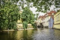 Kampa Island with Certovka River and Watermill Royalty Free Stock Photo