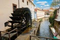 Kampa Island with small river Certovka in Prague. Central Bohemia, Czech Republic Royalty Free Stock Photo