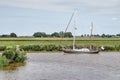 Sailboat in a Dutch polder