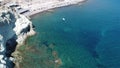 Kampia beach on Santorini island in the Cyclades in Greece aerial view