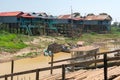 Kampong Phluk floating village, Tonle Sap lake, Siem Reap, Cambodia Royalty Free Stock Photo