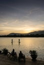 Kampot river view cambodia with SUP stand up paddle boarding