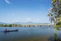 Kampot riverside in cambodia Royalty Free Stock Photo