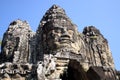 Kampuchea Angkor Wat statues Royalty Free Stock Photo