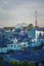 Kampung Biru Arema Blue Village beside Colorful Village Jodipan Malang East Java Indonesia Royalty Free Stock Photo