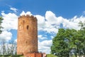 Kamyenyets Tower or White Tower in Belarus survived from Middle Ages Royalty Free Stock Photo