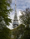 The Kamzik TV Tower. (Veza). 196-metre tall transmission tower with a public observation deck. Bratislava. Slovakia