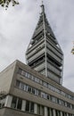 The Kamzik TV Tower. (Veza). 196-metre tall transmission tower with a public observation deck. Bratislava. Slovakia