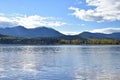 Summer, sunny day on the lake near the camground.