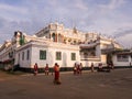 The grand palace in the public square of the village of Kanadukathan in Chettinadu