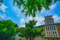 Kanagawa Prefectural Office and fresh green