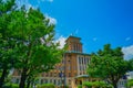 Kanagawa Prefectural Office and fresh green