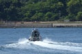 United States Navy Metal Shark 32 Defiant patrol boat.