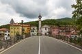 Kanal, charming town on the Soca River