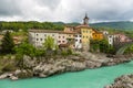 Kanal, charming town on the Soca River