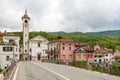 Kanal, charming town on the Soca River