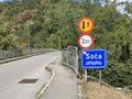 Soca river sign