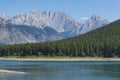 Kananaskis Lake in Rocky Mountains Alberta Canada Royalty Free Stock Photo
