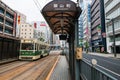 Kanayamacho tram station Royalty Free Stock Photo