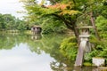 Kenrokuen Garden in Kanazawa, Ishikawa, Japan. Kenroku-en is one of the Three Great Gardens of Japan