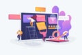 Kanban board concept vector illustration