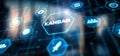 Kanban Management process optimisation. Agile software development with developer using Kanban