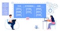 Kanban software development outline concept Agile visual project management method