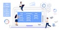 Kanban software development outline concept Agile visual project management method