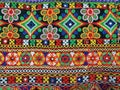 kanch kachhi work art. fabric hand work design on the traditional cloth. Royalty Free Stock Photo