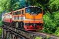 KANCHANABURI PROVINCE, THAILAND - June 18: Train on the boundary of Thailand-Myanmar