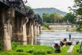 Kanchanaburi, Thailand: The bridge on the River Kwai