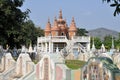 Kanchanaburi, Thailand: Chinese Cemetery Royalty Free Stock Photo