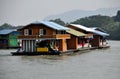 Kanchanaburi, Thailand: Houseboats on River Kwai